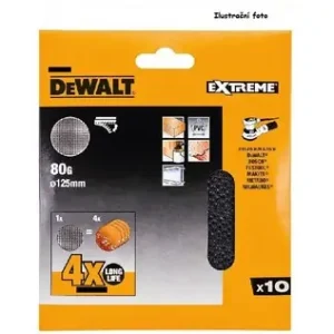 Rychlá expedice - Brusná síťovina Dewalt 125 P240 na suchý zip, 10ks